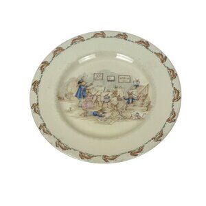 Royal Doulton Bunnykins "Painting Class" Vintage Dinner Plate